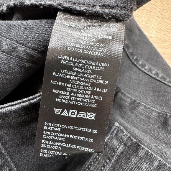 NWT Free People Level Up Slit Slim Flare Jeans We The Free Mid Rise Black 27 - Picture 9 of 12